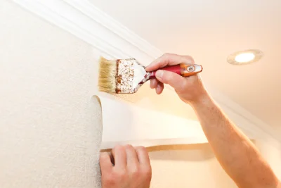 Pose de papier peint à Noyellette — revêtements muraux et toiles de verre